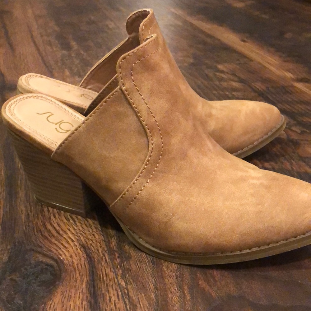 Sugar Slip On Brown Booties